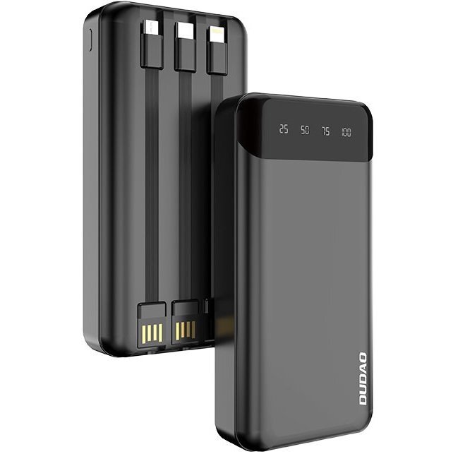 Портативное зарядное устройство Power Bank Dudao 20000mAh K6Pro Сables USB-C/microUSB/Lightning (6973687243449) фото 