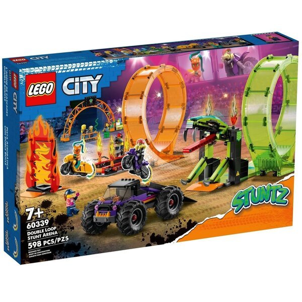 Акція на LEGO 60339 City Stuntz Двойная петля каскадерской арены від MOYO