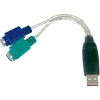 Адаптер DIGITUS USB 1.1 - 2xPS/2, M/F (DA-70118)