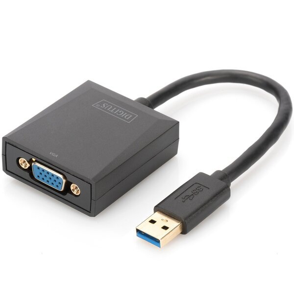 

Адаптер DIGITUS USB 3.0 - VGA Full HD, M/F, 0.15 m (DA-70840)