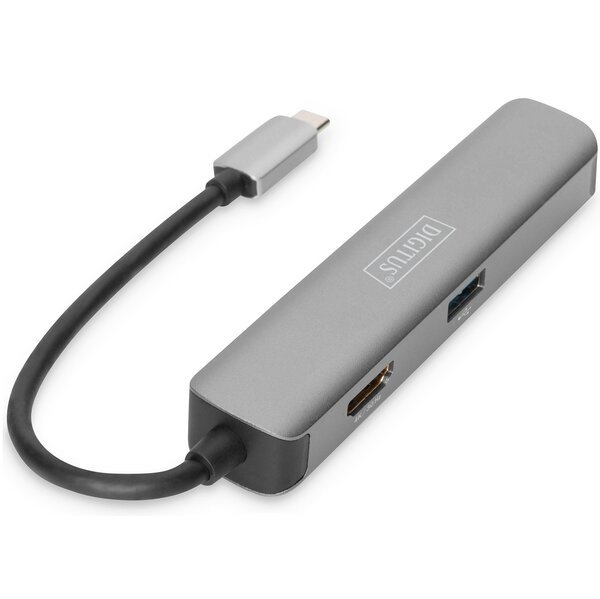 Акція на USB хаб DIGITUS Travel USB-C, 5 Port (DA-70891) від MOYO