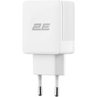 Набор Сетевой ЗУ 2E Wall Charger Dual USB-A 2.4A+кабель USB-C White (2E-WC1USB2.1A-CC)
