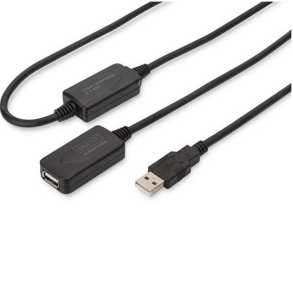 

Удлинитель DIGITUS USB 2.0 Active Cable, A/M-A/F, 20 m (DA-73102)