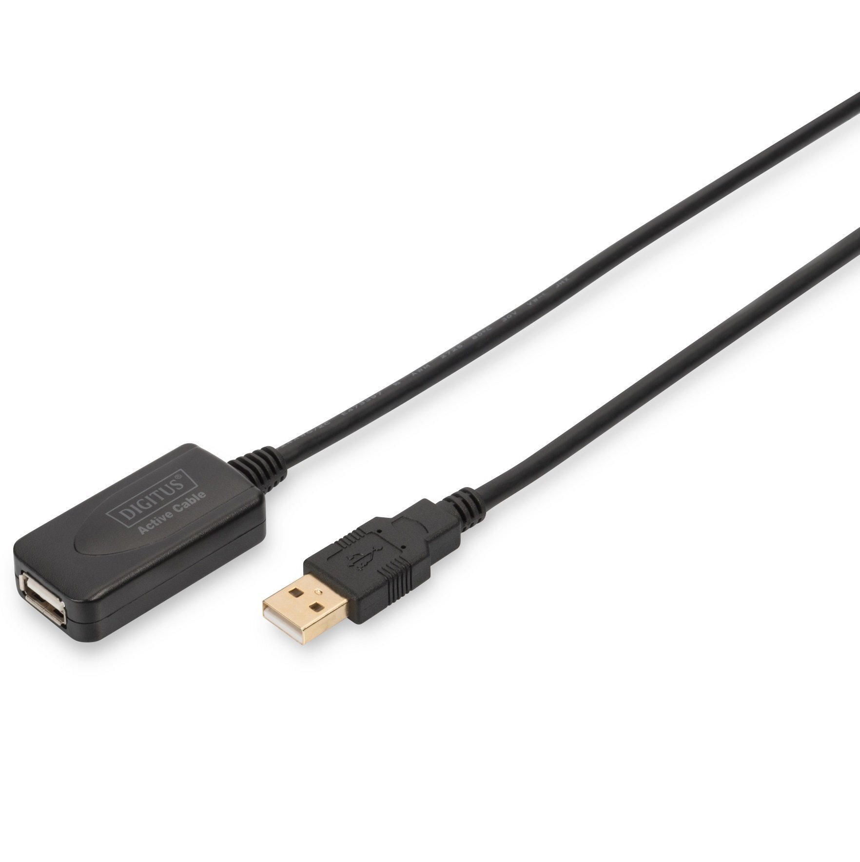 Удлинитель DIGITUS USB 2.0 Active Cable, A/M-A/F, 5 m (DA-70130-4) фото 1