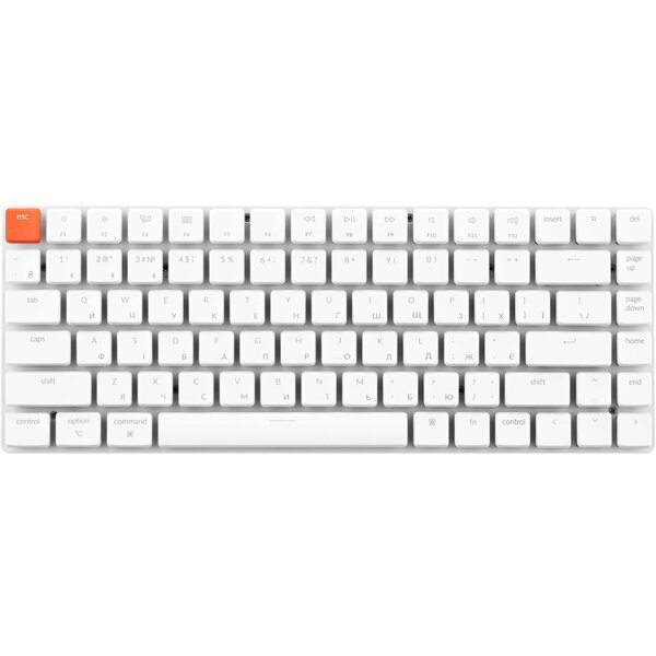 Акція на Клавиатура Keychron K3 84 Key Gateron Red WL UA White (K3K1_Keychron) від MOYO