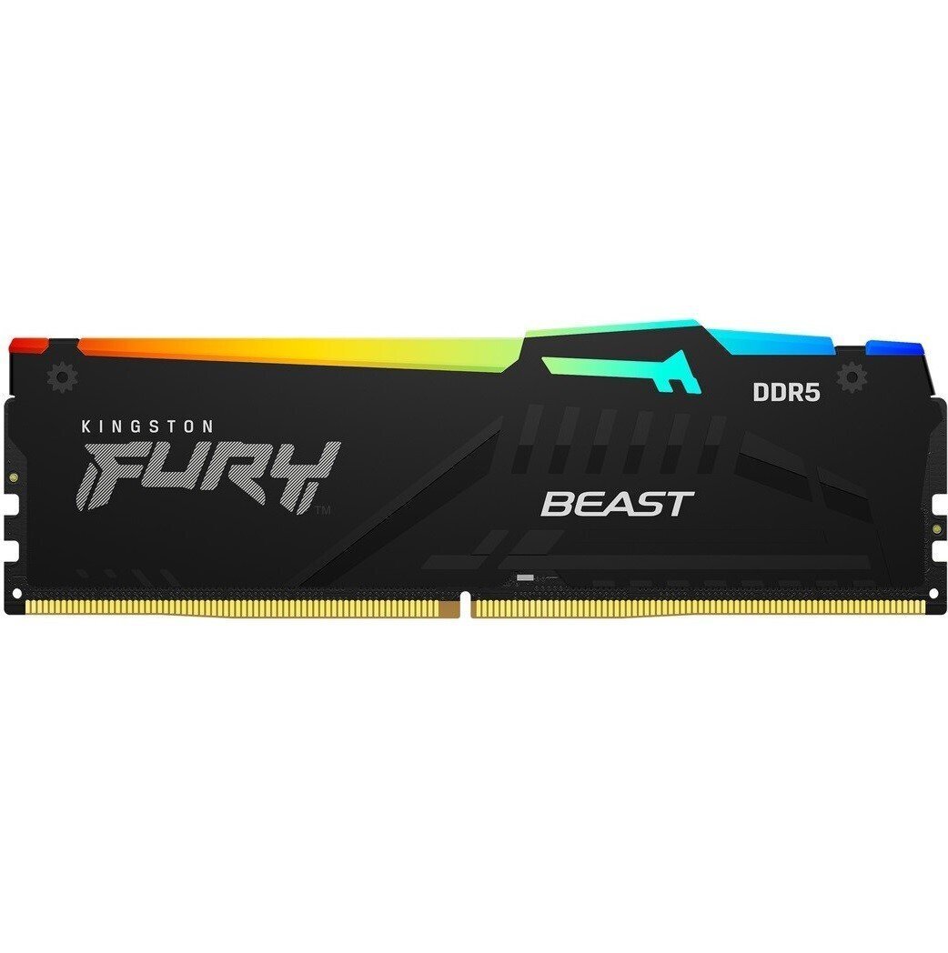 Память ПК Kingston DDR5 16GB 5200 Beast Black RGB (KF552C36BBEA-16) фото1