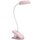 Лампа настольная аккумуляторная Philips LED Reading Desk lamp Donutclip розовый (929003179627)