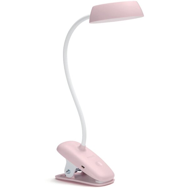 

Лампа настольная аккумуляторная Philips LED Reading Desk lamp Donutclip розовый (929003179627)