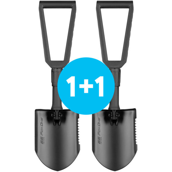 Лопата тактическая 2E Fox One Black складная, 59 см, 1.1 кг (2E-TFS-BK)