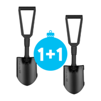 Лопата тактическая 2E Fox One Black складная, 59 см, 1.1 кг (2E-TFS-BK)