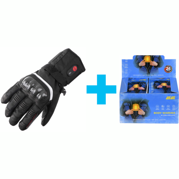 

Перчатки с подогревом 2E Rider Black, XL (2E-HGRRXL-BK)