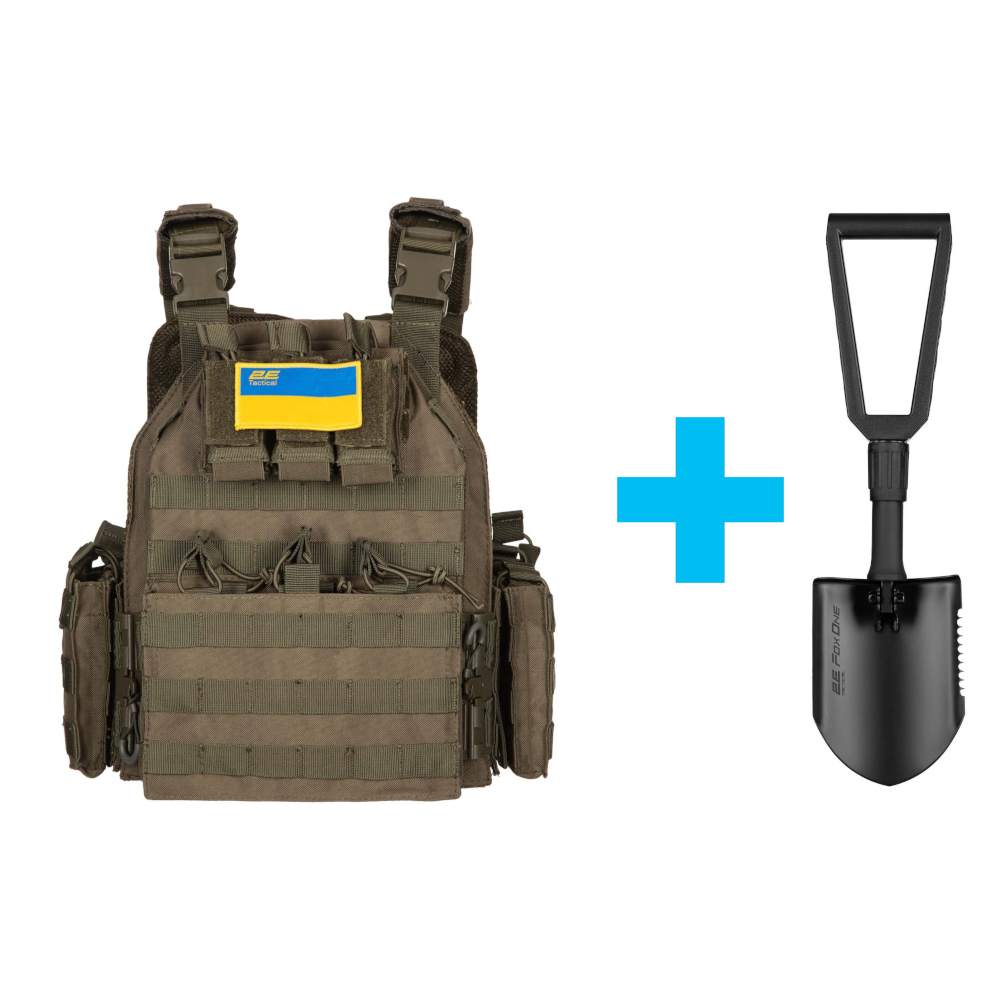 Плитоноска Assault Тип 4, 2Е, зелена (2E-MILPLACARTYPE4-YA-OG)фото1