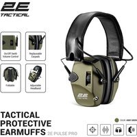 Тактические защитные наушники 2E Pulse Pro Army Green NRR 22 dB, активные (2E-TPE026ARGN)