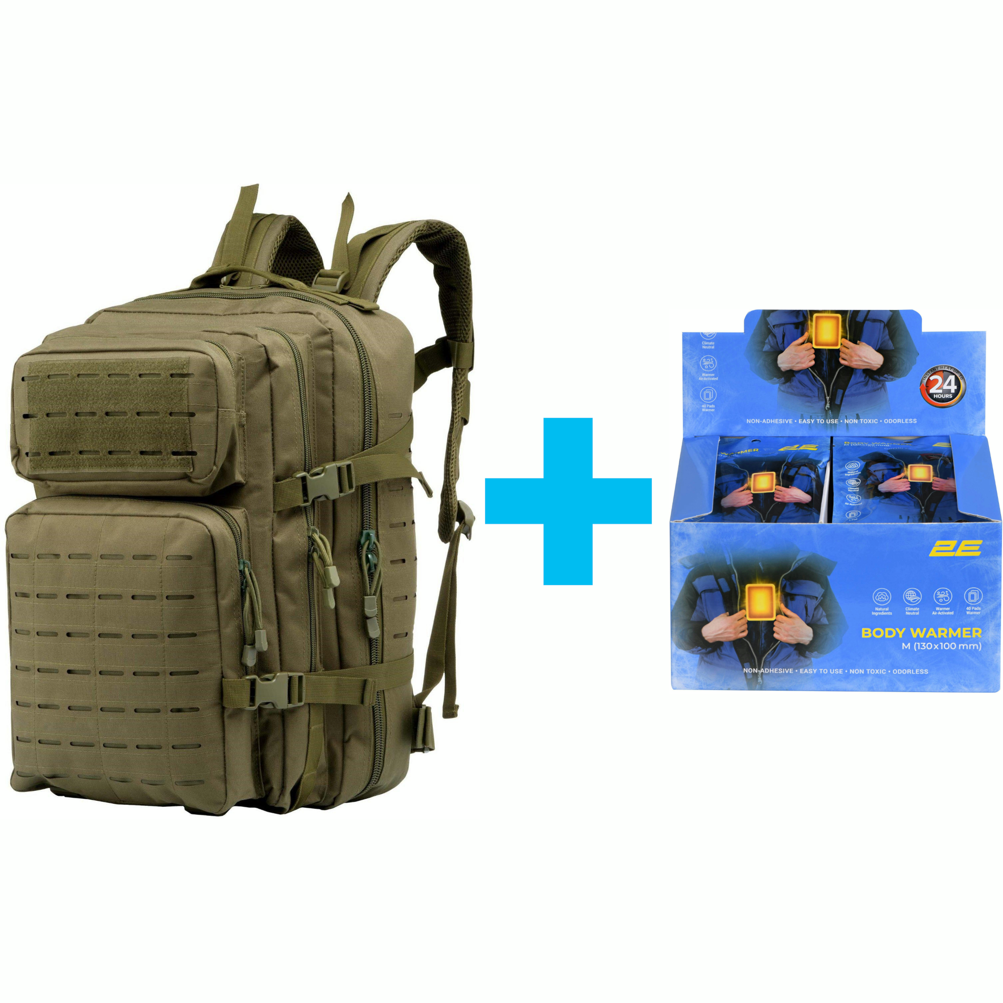 Тактический рюкзак 45L, 2Е, хаки (2E-MILTACBKP-45L-OG) фото 1