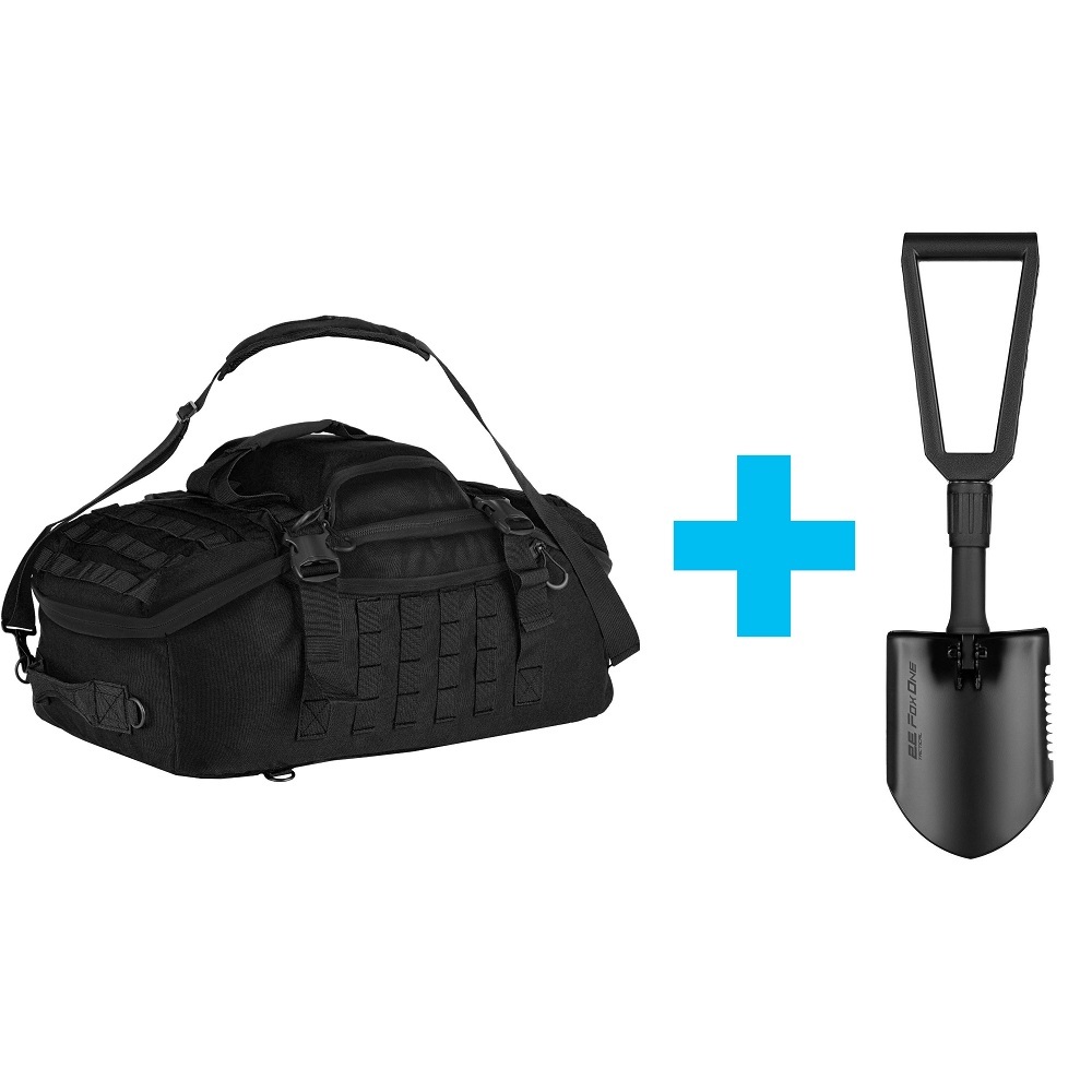 Тактическая сумка-баул/рюкзак L, 2Е, чёрная (2E-MILDUFBKP-L-BK) фото 1