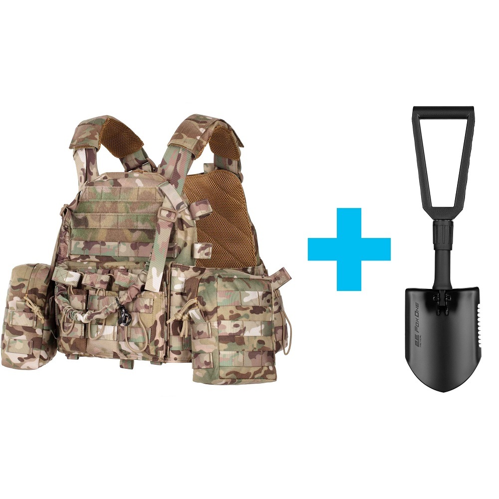 Плитоноска с подсумками Тип1, 2Е, Молле, камуфляж (2E-MILPLACARR1-MC) фото 1