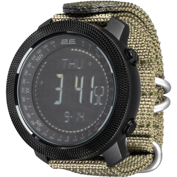 

Тактические часы 2E Trek Pro Black с компасом, барометром и шагомером (2E-TCW30BK)