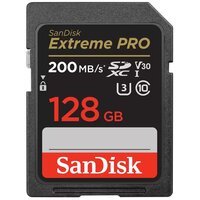 Карта памяти SanDisk SD 128GB C10 UHS-I U3 R200/W140MB/s Extreme Pro V30 (SDSDXXD-128G-GN4INЯ)