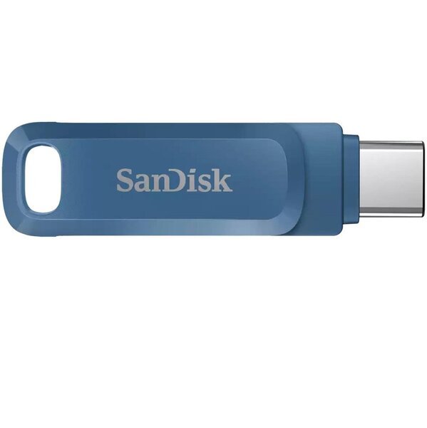 Акція на Накопитель SanDisk 64GB USB-Type C Ultra Dual Drive Go Navy Blue (SDDDC3-064G-G46NB) від MOYO