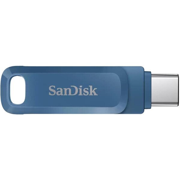 Акція на Накопитель SanDisk 128GB USB-Type C Ultra Dual Drive Go Navy Blue (SDDDC3-128G-G46NB) від MOYO