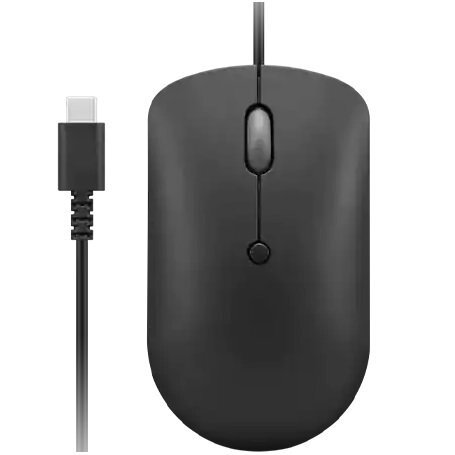 Акція на Мышь Lenovo 400 USB-C Wired Compact Mouse (GY51D20875) від MOYO