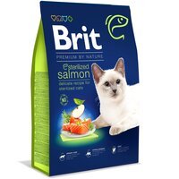 Сухой корм для стерилизованных котов Brit Premium by Nature Cat Sterilized Salmon с лососем 8 кг