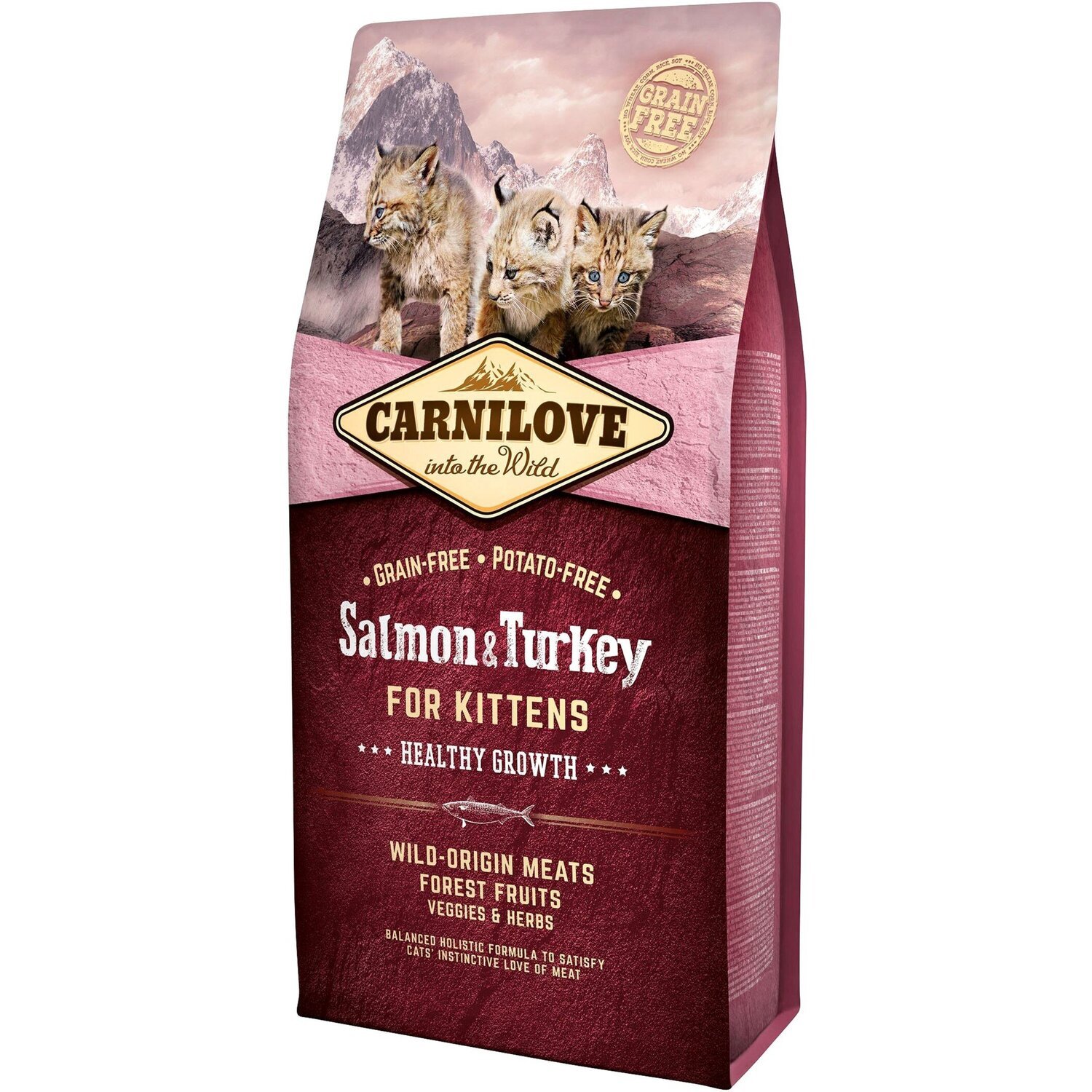 Сухий корм для кошенят Carnilove Salmon &amp; Turkey Kitten 6 кгфото