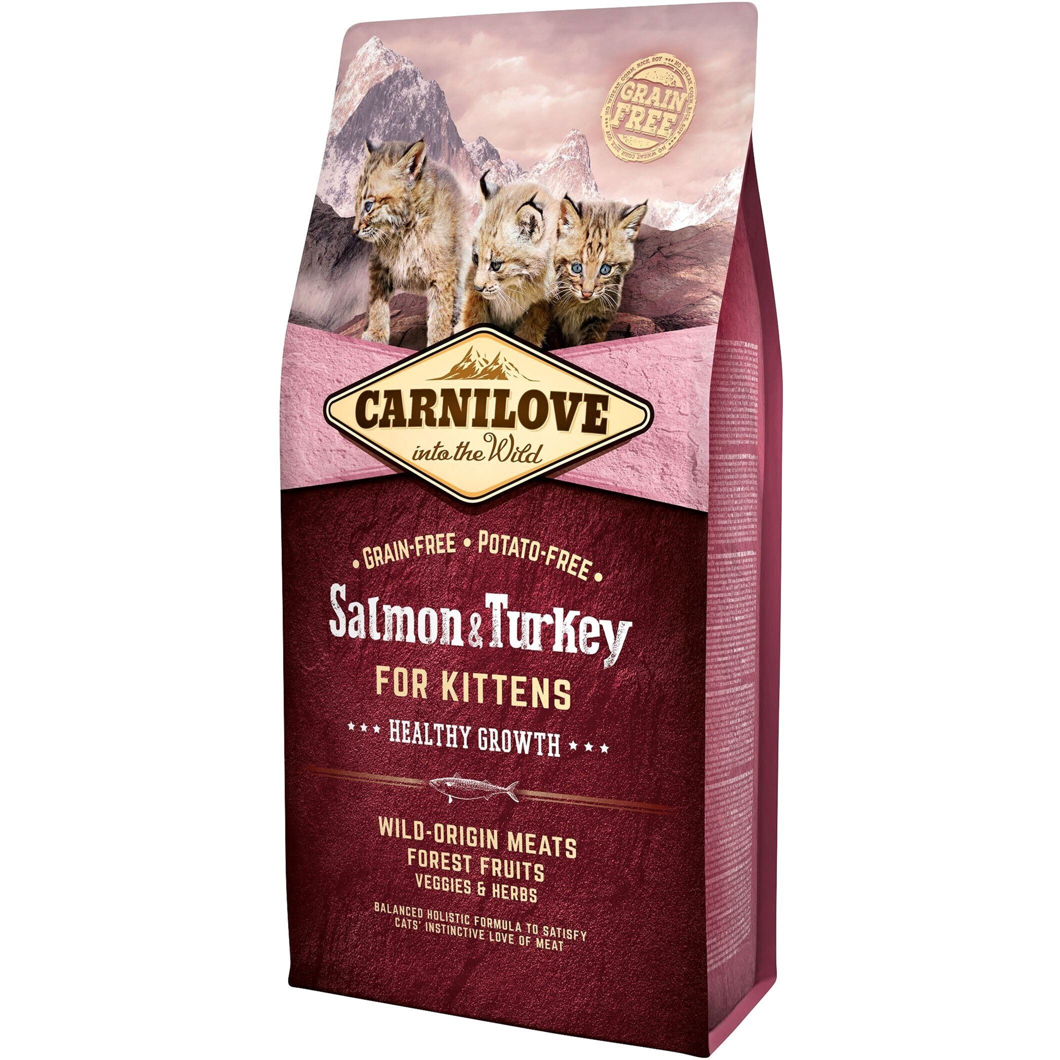 Сухий корм для кошенят Carnilove Salmon & Turkey Kitten 6 кгфото1