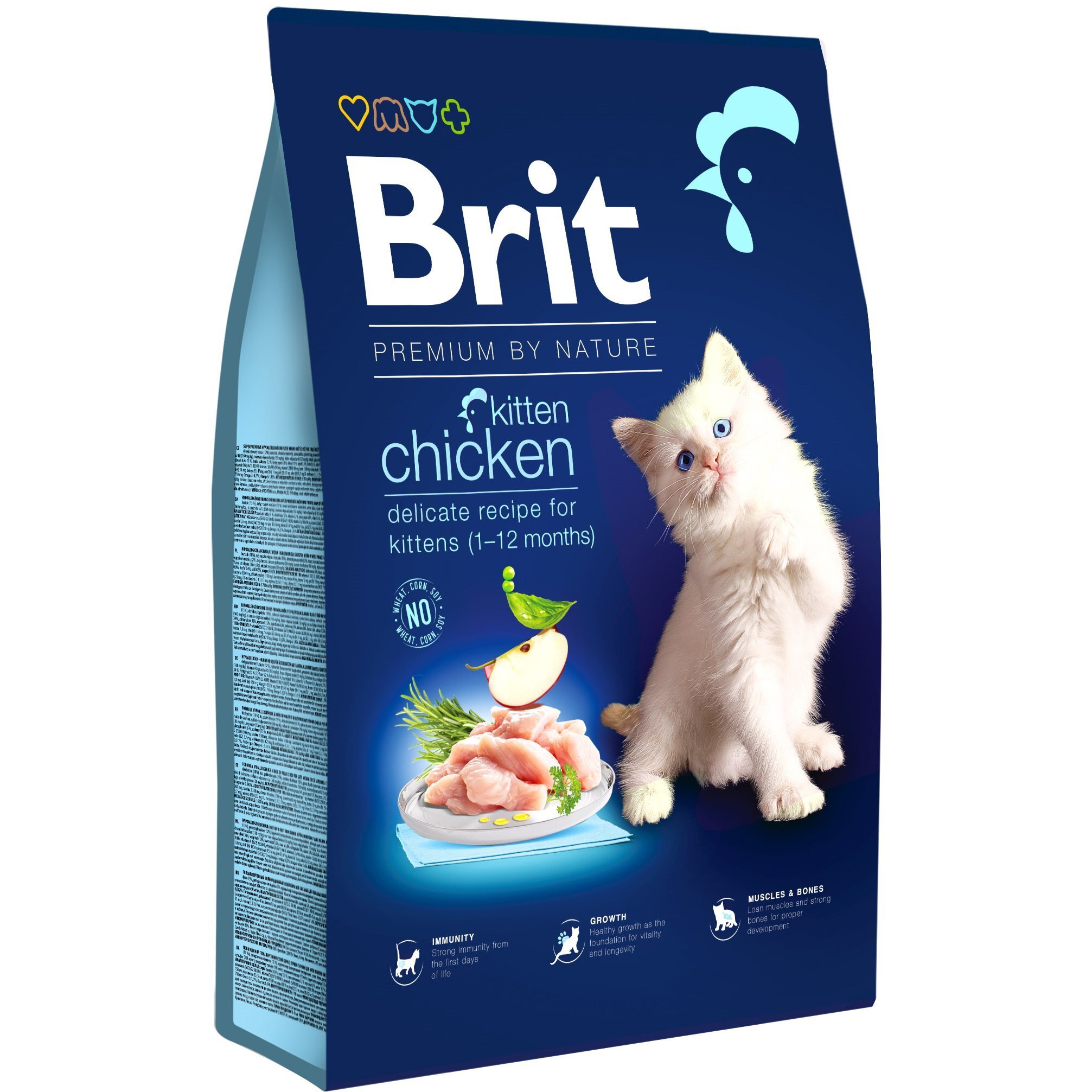 Сухий корм для кошенят Brit Premium by Nature Cat Kitten з куркою 8 кгфото1