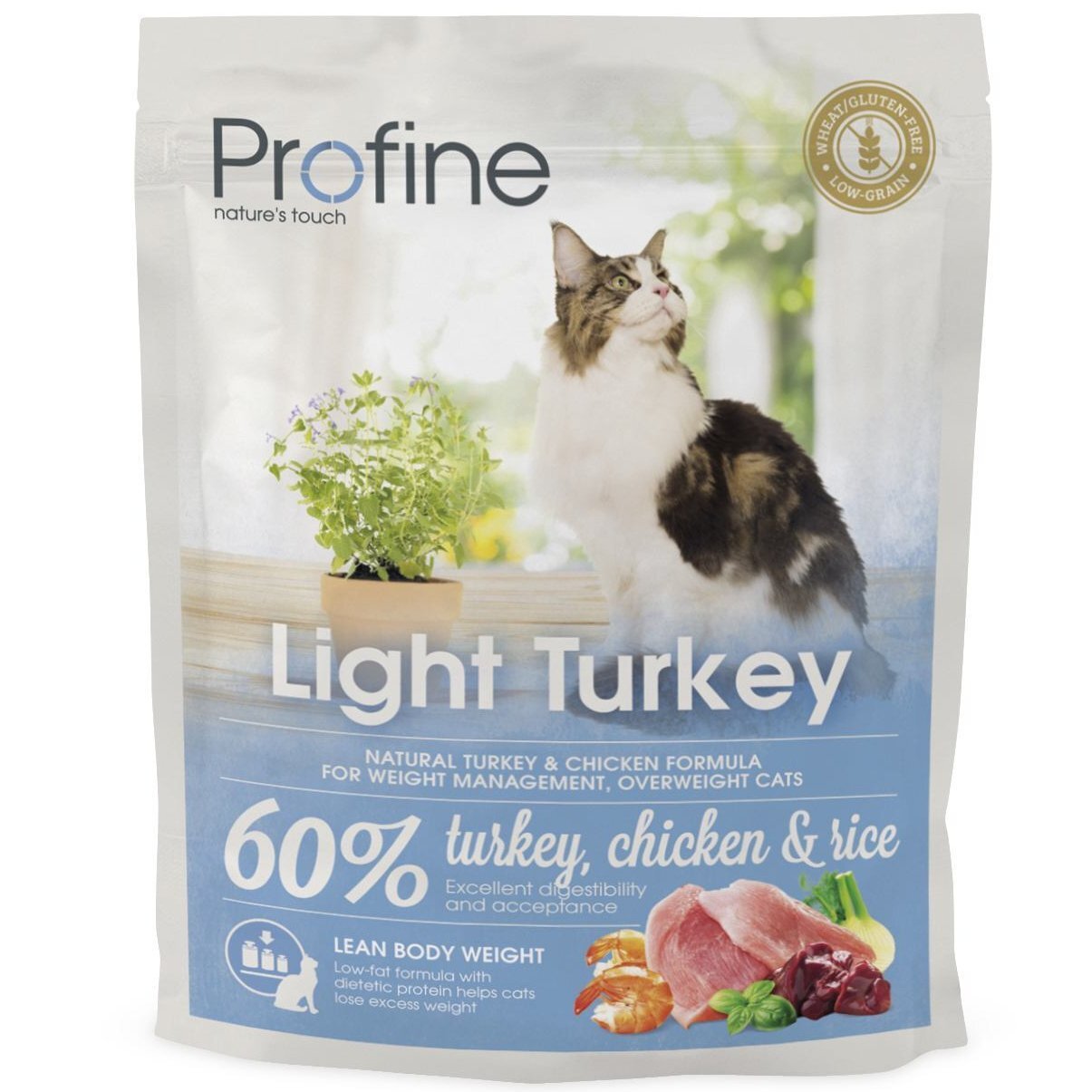Сухой корм для котов с избыточным весом Profine Cat Light с индейкой, курицей и рисом 0,3 кг фото 