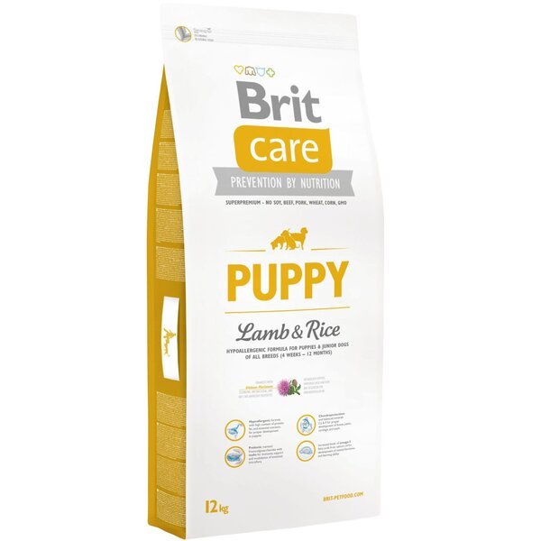 

Сухой корм для щенков всех пород Brit Care Puppy All Breed Lamb & Rice 12 кг