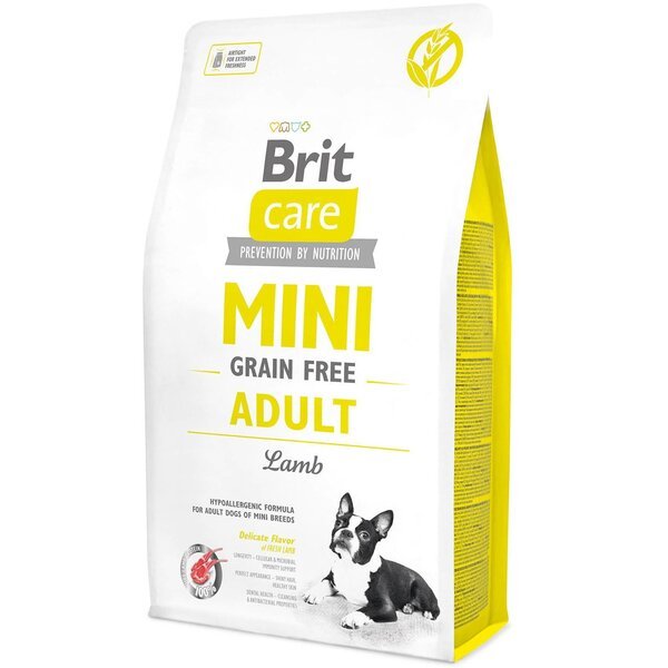 Сухой корм для взрослых собак миниатюрных пород Brit Care Mini Grain Free Adult 2 кг