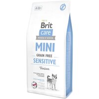 Сухой корм для взрослых собак миниатюрных пород с чувствительным пищеварением Brit Care Sensitive Grain Free 7 кг