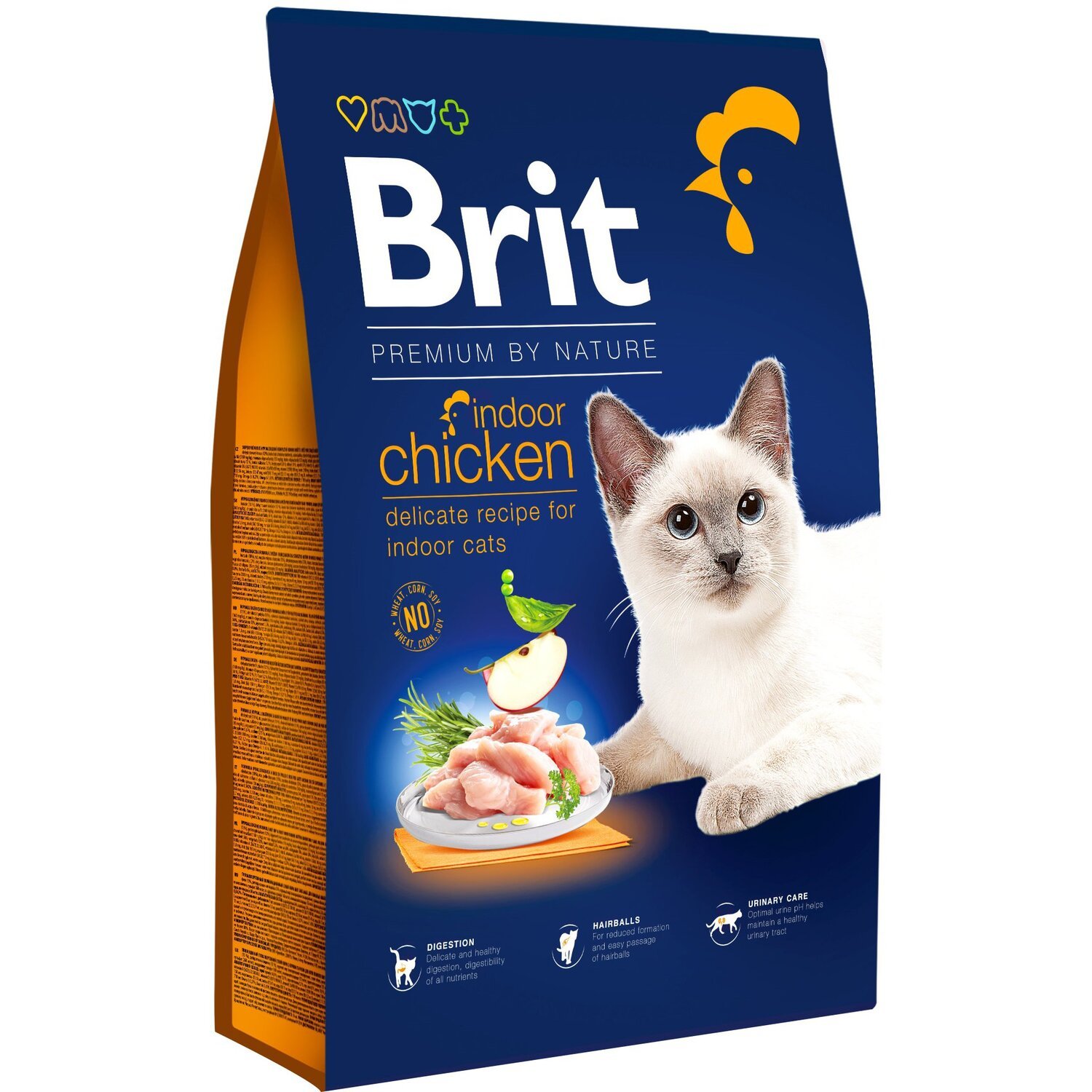 Сухой корм для кошек, живущих в помещении Brit Premium by Nature Cat Indoor с курицей 8 кг фото 