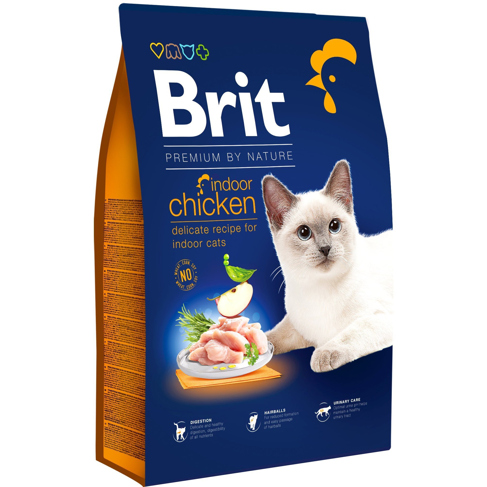 Сухой корм для кошек, живущих в помещении Brit Premium by Nature Cat Indoor с курицей 8 кг фото 1