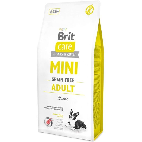 Сухой корм для взрослых собак миниатюрных пород Brit Care Mini Grain Free Adult 7 кг