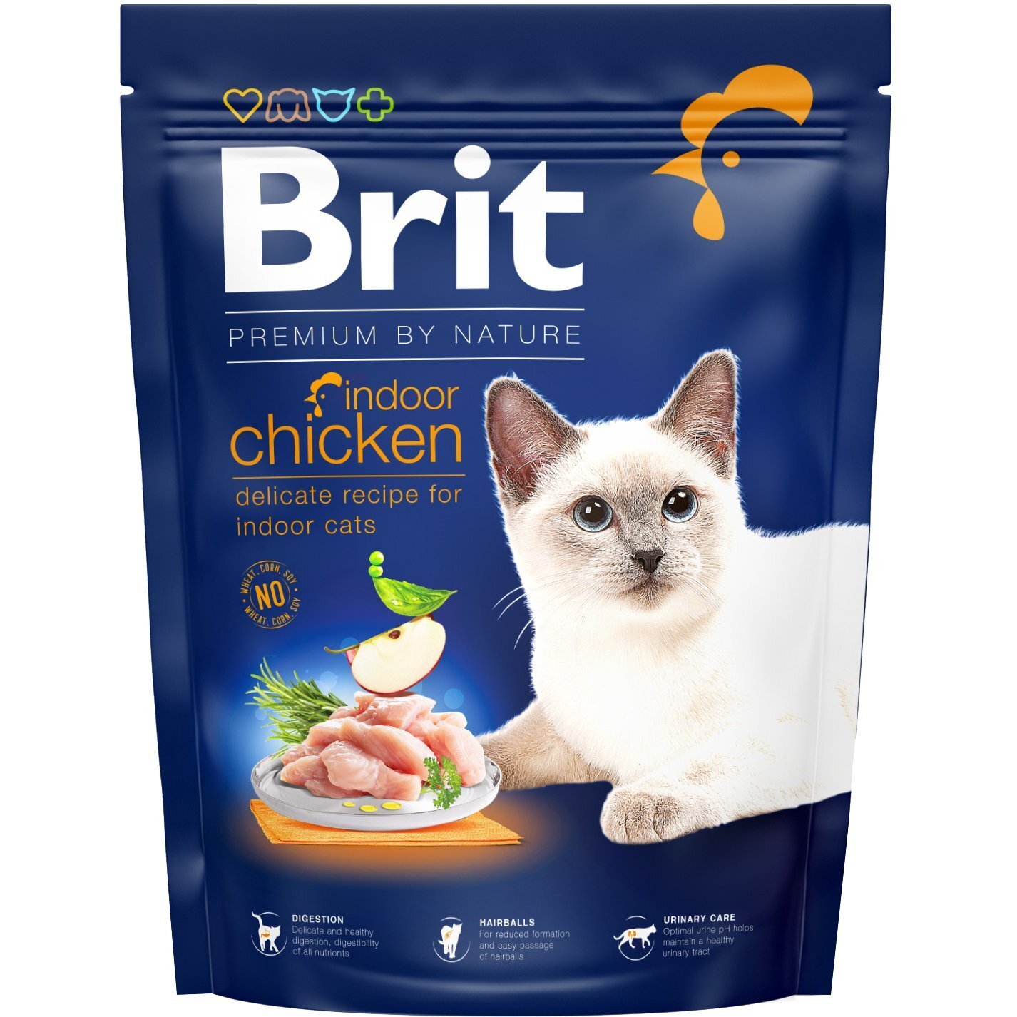 Сухой корм для кошек, живущих в помещении Brit Premium by Nature Cat Indoor с курицей 0,3 кг фото 