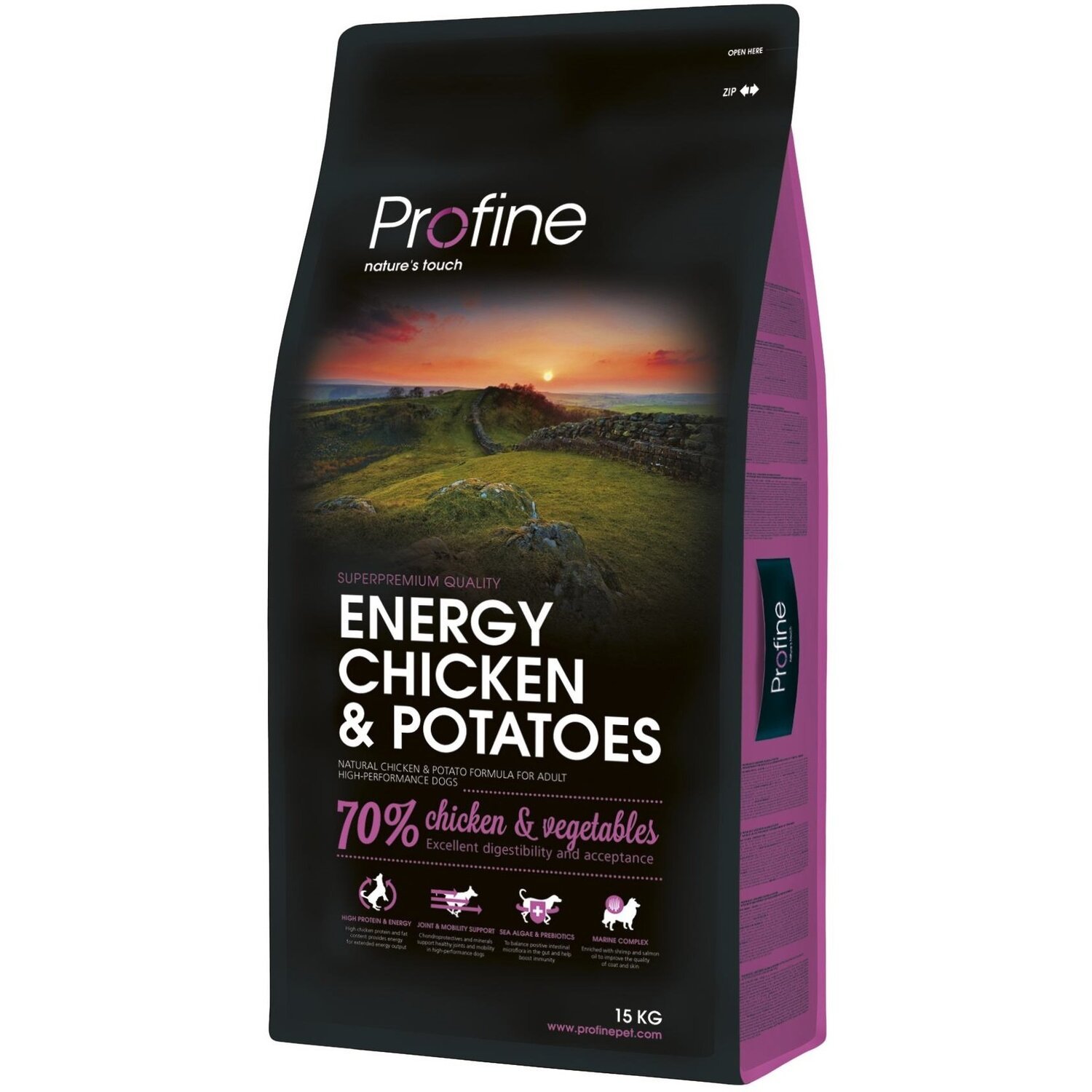 Сухой корм для взрослых собак с повышенной активностью Profine Adult Energy Chicken с курицей и картофелем 15 кг фото 