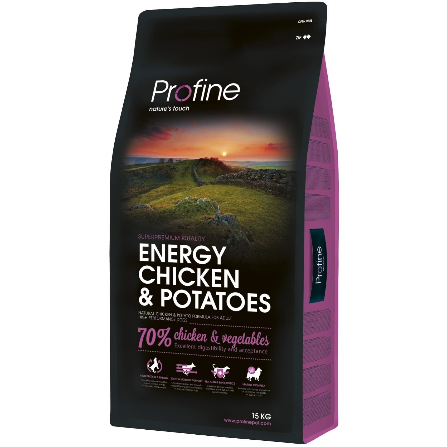 Сухой корм для взрослых собак с повышенной активностью Profine Adult Energy Chicken с курицей и картофелем 15 кг фото 1