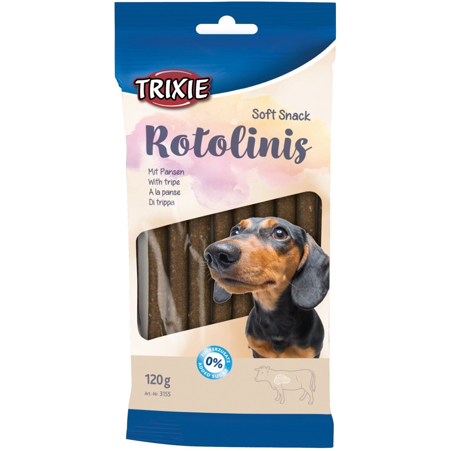 Ласощі для собак Trixie Rotolinis зі шлунком 120гр. (12шт)фото