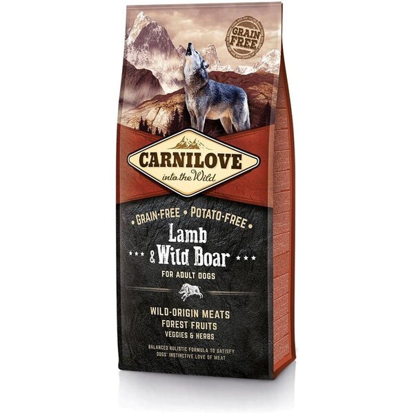 Сухой корм для взрослых собак Carnilove Lamb & Wild Boar 12 кг