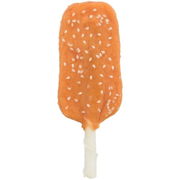

Лакомство для собак Trixie для чистки зубов DentaFun Chicken Pop з кунжутом, 12см/46г (50шт/уп)