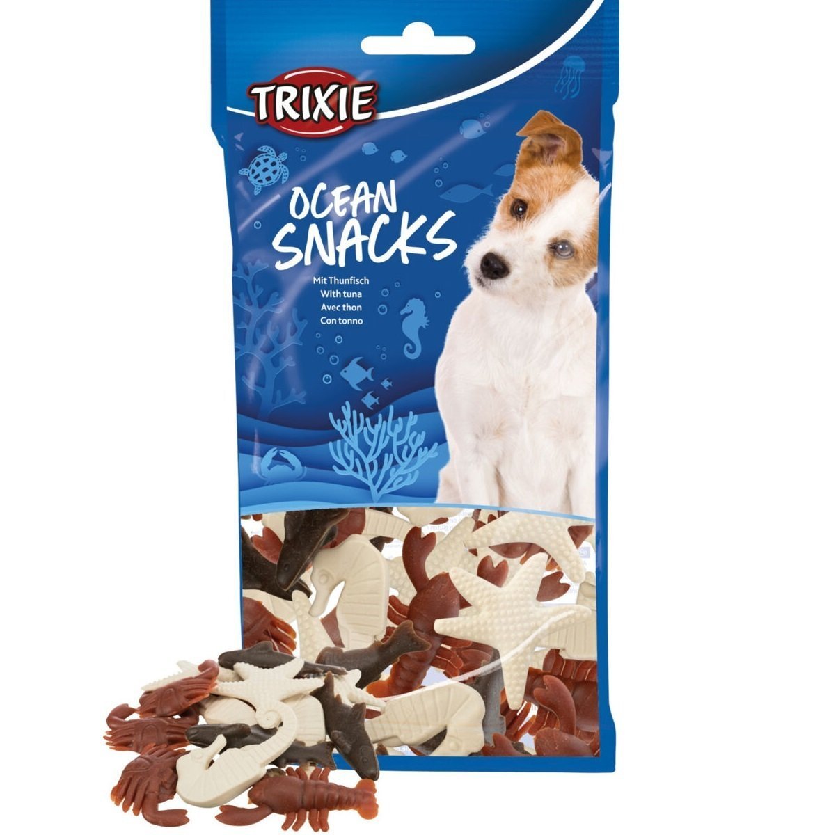 Ласощі для собак Trixie Ocean Snacks, морепродукти 14шт./100гфото