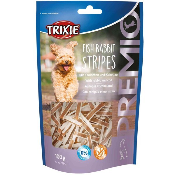 Лакомство для собак Trixie PREMIO Fish Rabbit Stripes кролик/рыба 100гр