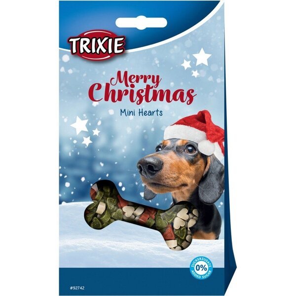 

Лакомство для собак Trixie Xmas Mini Hearts рождественское печенье с курицей 140гр
