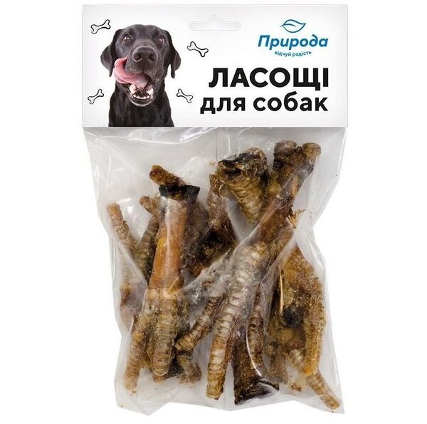 Лакомство для собак Природа Лапки куриные 100 гр – купить в Киеве ...