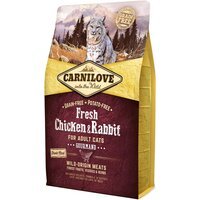 Сухой корм для взрослых кошек Carnilove Fresh Gourmand с курицей и кроликом 2 кг
