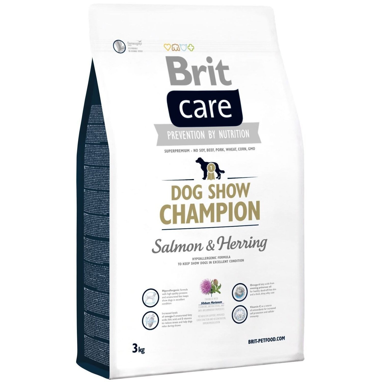 Сухой корм для выставочных собак Brit Care Dog Show Champion 3 кг фото 