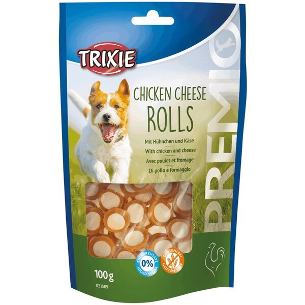 

Лакомство для собак Trixie PREMIO Chicken Cheese Rolls с курицей и сыром 100 г