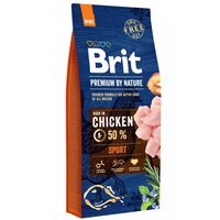 Сухой корм для собак Brit Premium Sport с повышенными физическими нагрузками со вкусом курицы 15 кг